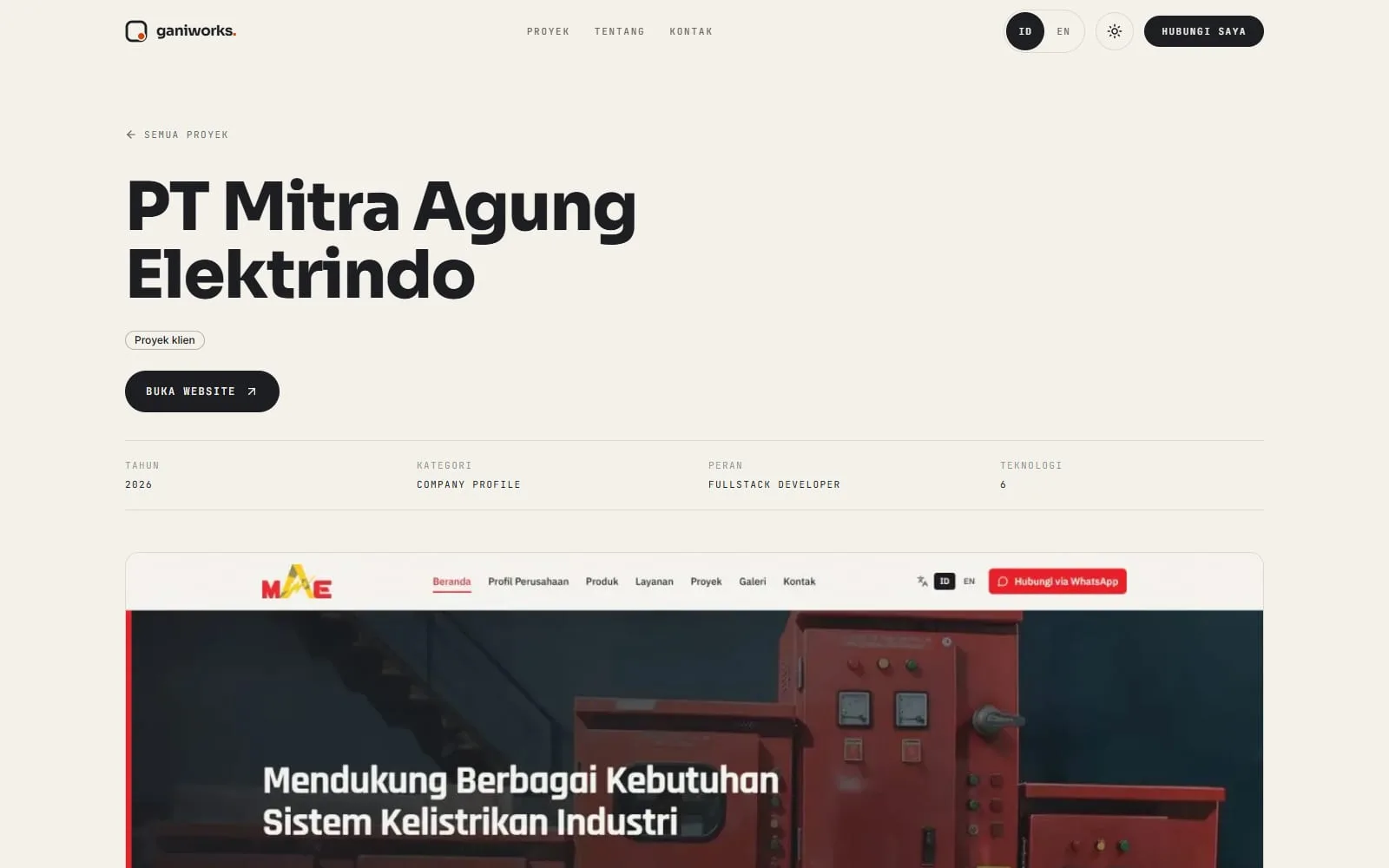 Halaman proyek